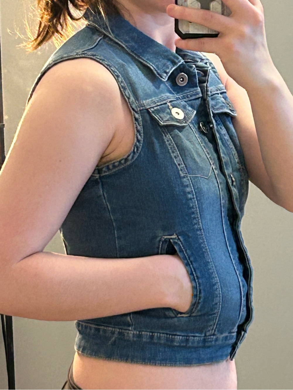 Vero Moda Light Blue Denim Vest